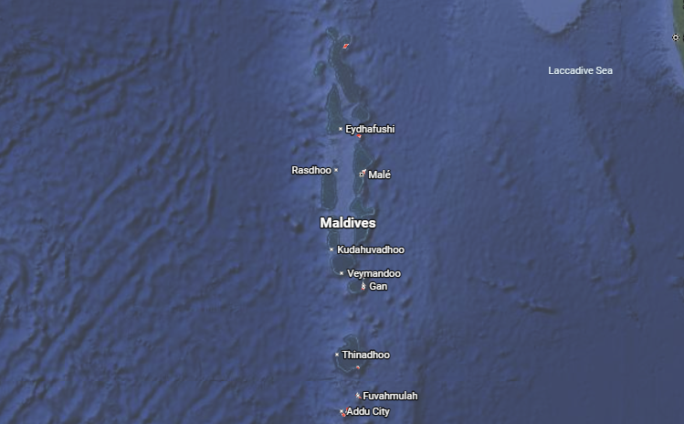 Maldives map